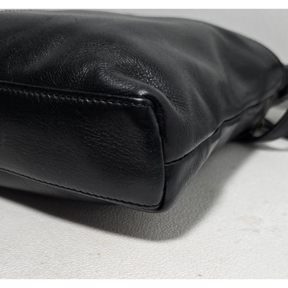 MARGOT New York CROSSBODY PURSE BAG Black SOFT LEATHER ADJ. STRAP - Picture 8 of 13